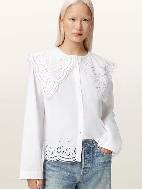 AllSaints koszula damska bawełniana MARIE - zdjęcie produktu nr 1