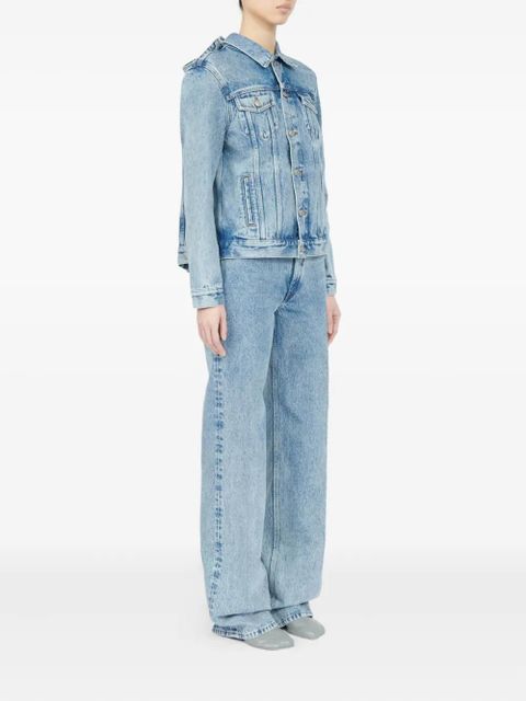 MM6 Maison Margiela light-wash denim jacket - Blue - zdjęcie produktu nr 2