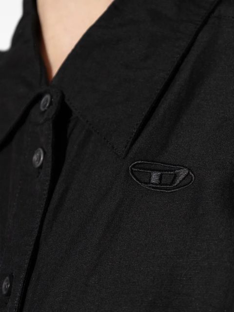 Diesel button-tie dress - Black