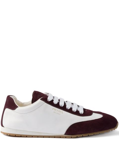Prada leather sneakers - Neutrals - zdjęcie produktu nr 1