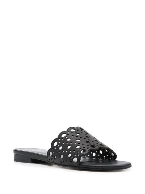 TWINSET slip-on flat sandals - Black - zdjęcie produktu nr 2