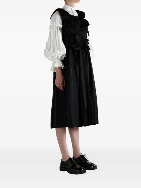 Comme Des Garçons wool midi dress - Black