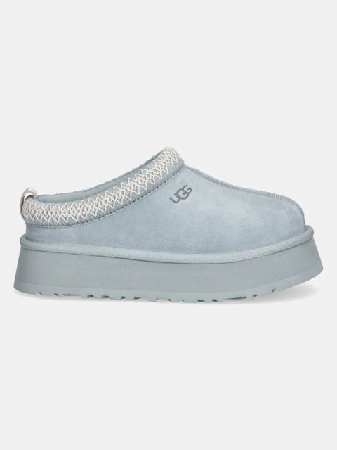 UGG kapcie zamszowe Tazz kolor turkusowy 1122553-SFOA
