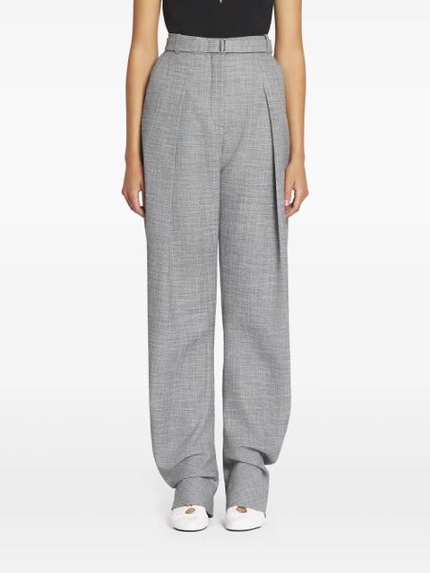 Lanvin belted tapered trousers - Grey
