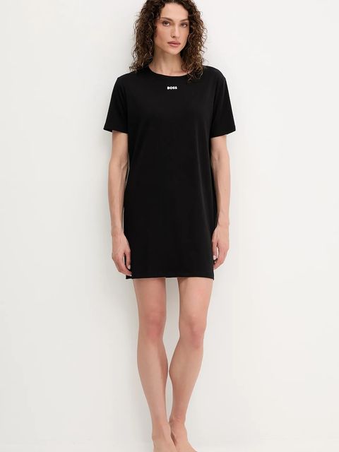 BOSS koszula nocna damska kolor czarny 50545587