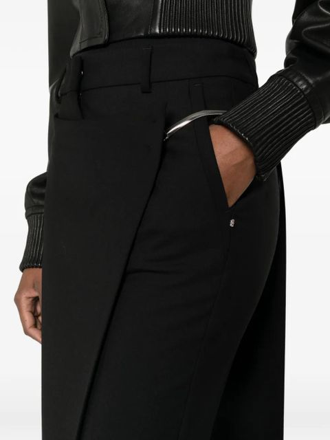 Sportmax asymmetric panel trousers - Black