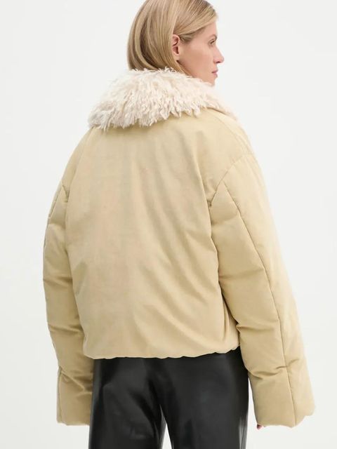 Nanushka kurtka puchowa ZACHARIE damska kolor beżowy zimowa oversize NU24FWOW45873 - zdjęcie produktu nr 2