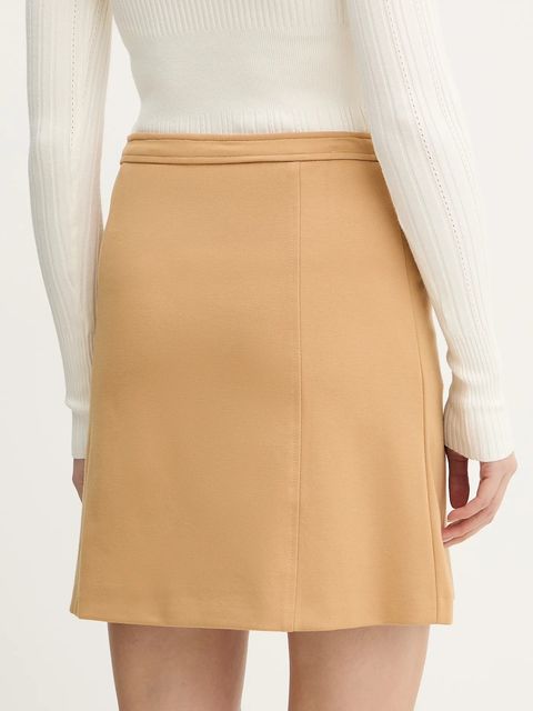 Guess spódnica CHRISSY kolor beżowy mini rozkloszowana W5BD61 KCMU2