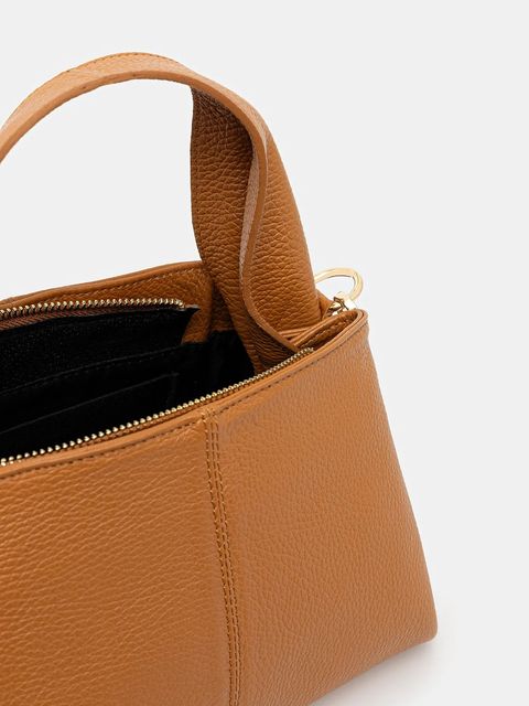 Answear.LAB torebka skórzana kolor brązowy