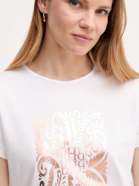 Pedro del Hierro t-shirt bawełniany damski kolor biały 4539638