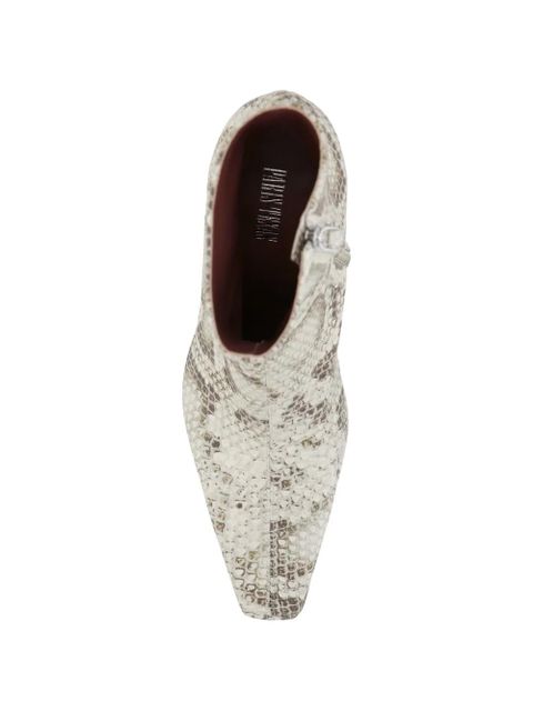 Paris Texas snakeskin boots - Neutrals