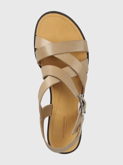Vagabond Shoemakers sandały skórzane TIA 2.0 damskie kolor beżowy 5531.201.09 - zdjęcie produktu nr 2