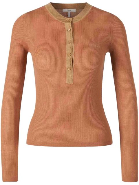 Chloé wool jumper - Pink - zdjęcie produktu nr 1