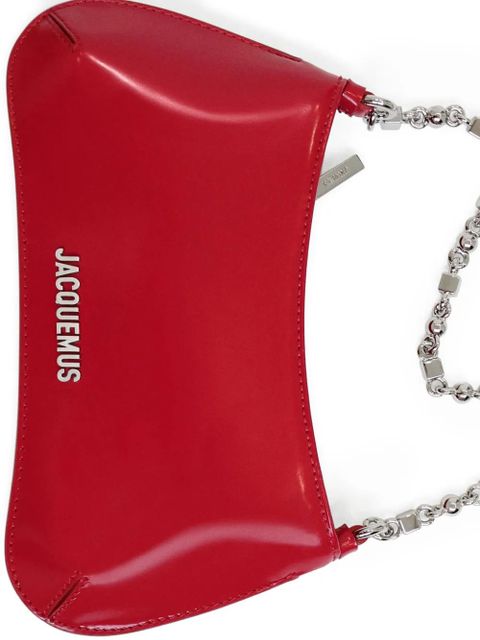 Jacquemus mini Bisou chain-strap shoulder bag - Red