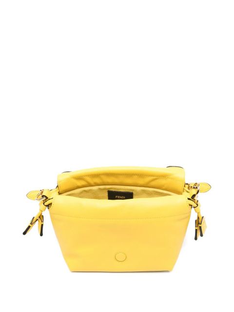 FENDI Mamma Baguette buckle strap clutch bag - Yellow