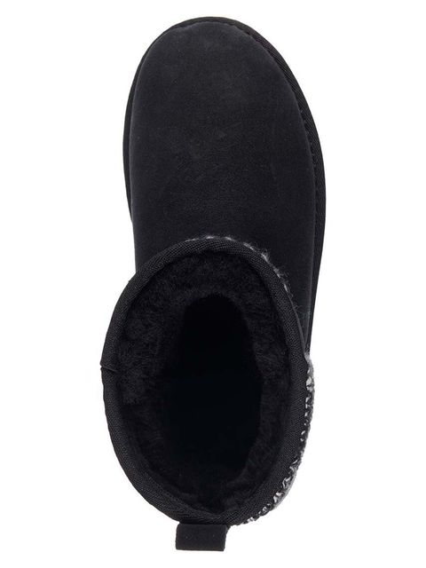 Emu Australia śniegowce zamszowe Stinger Knit Flatform kolor czarny W13143.BLAK