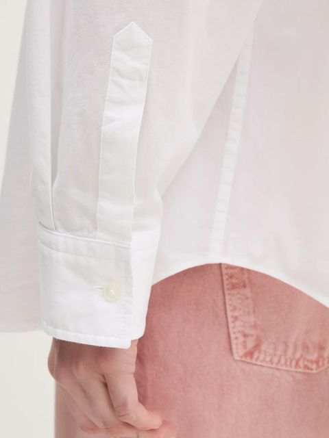 Hugo Blue koszula bawełniana Elisana_B damska kolor biały relaxed z kołnierzykiem klasycznym 50552146