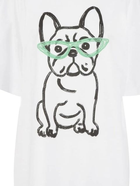 TWINSET bulldog-printed T-shirt - White - zdjęcie produktu nr 2