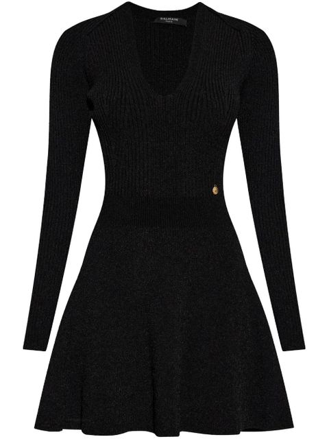 Balmain logo-charm mini dress - Black - zdjęcie produktu nr 1