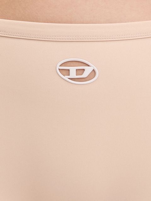 Diesel szorty SOPHIA-UTLT damskie kolor beżowy gładkie high waist A19360.0PJBA - zdjęcie produktu nr 2