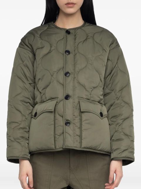 Zadig&Voltaire Bunji quilted patch-pocket jacket - Green