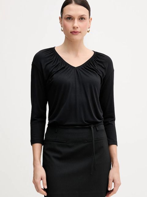 Sisley longsleeve kolor czarny 3Z12L4014 - zdjęcie produktu nr 1