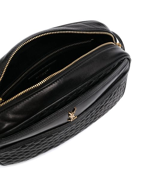 Saint Laurent Victoire quilted crossbody bag - Black