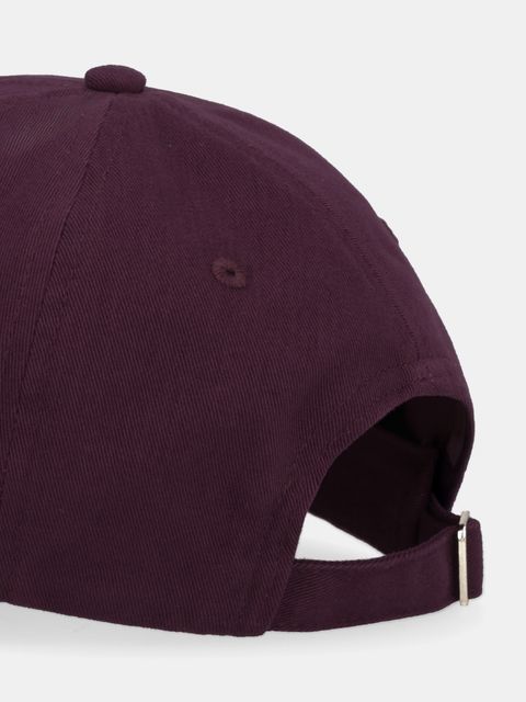 Tommy Hilfiger czapka z daszkiem bawełniana kolor bordowy z aplikacją AW0AW17631 - zdjęcie produktu nr 2