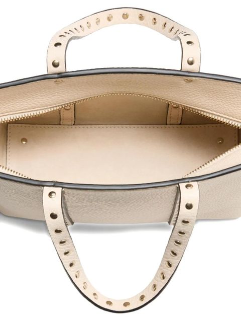 Valentino Garavani small Rockstud tote bag - Neutrals