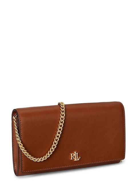 Lauren Ralph Lauren torebka skórzana kolor brązowy 432980206 - zdjęcie produktu nr 2