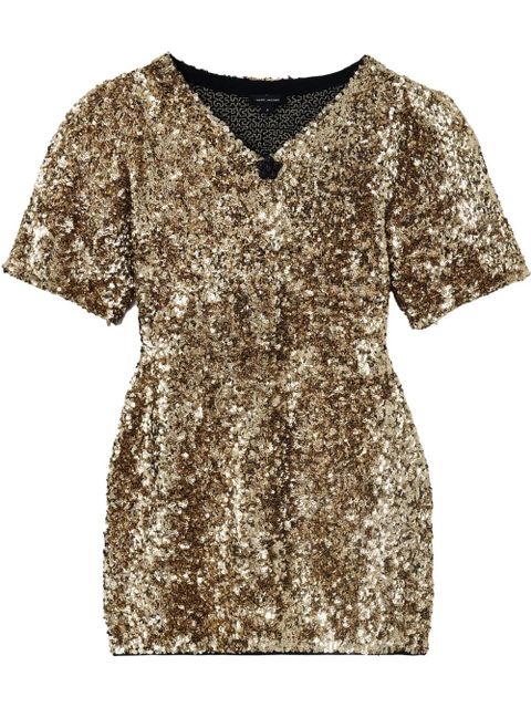 Marc Jacobs sequin-embellished mini dress - Gold - zdjęcie produktu nr 1