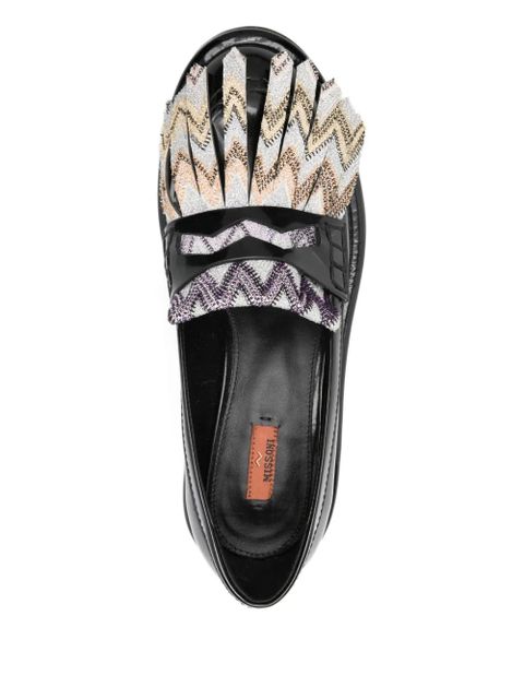 Missoni 40mm zigzag loafers - Black