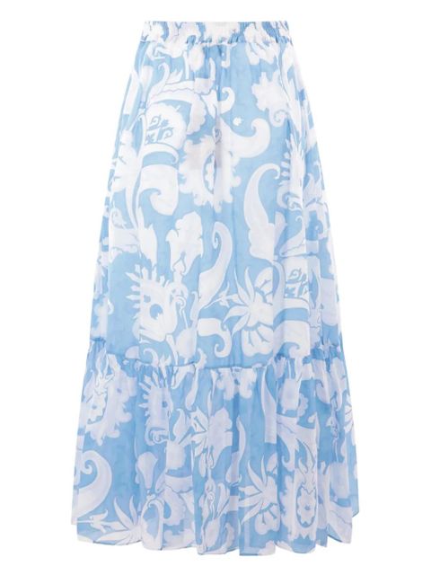 ETRO paisley-print maxi skirt - Blue - zdjęcie produktu nr 2