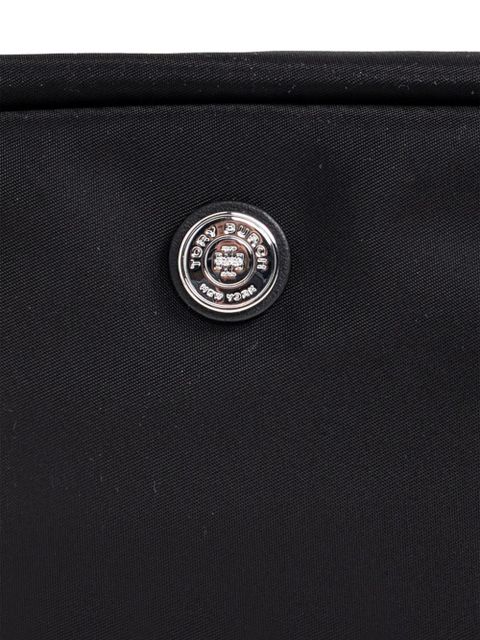 Tory Burch logo zip make-up bag - Black