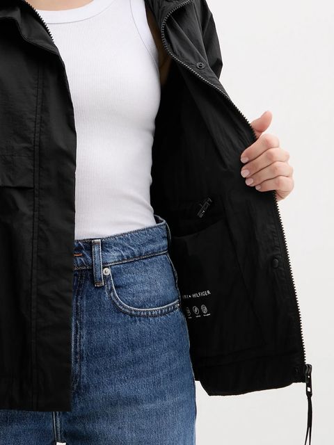 Tommy Hilfiger kurtka kolor czarny przejściowa WW0WW46444