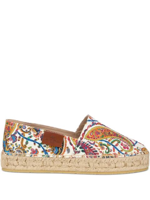 ETRO printed cotton espadrilles - White - zdjęcie produktu nr 1