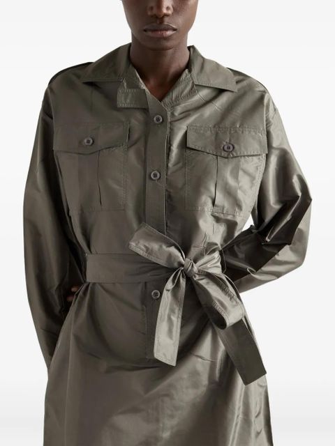 Prada taffeta midi dress - Green