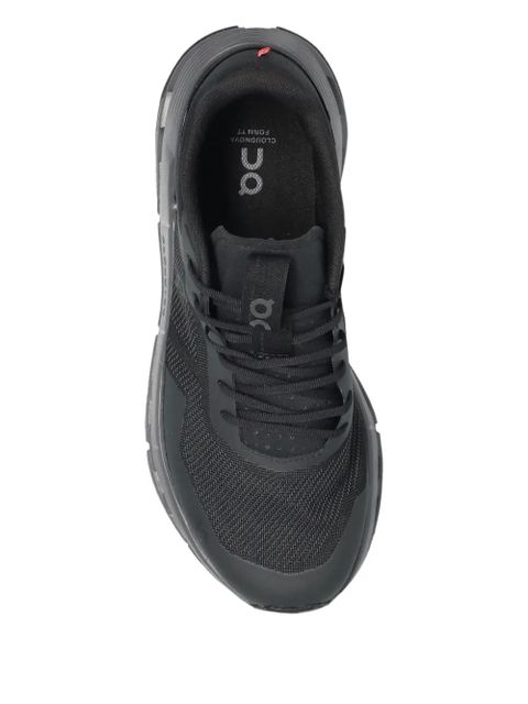 On Running lace-up panelled sneakers - Black