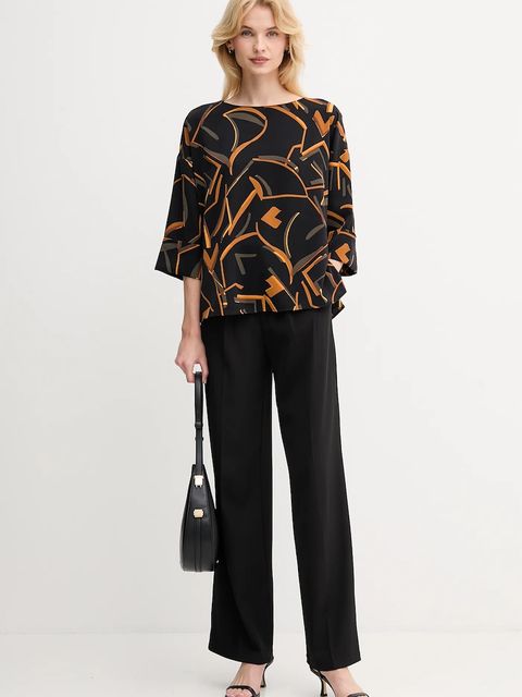 Joseph Ribkoff bluzka damska kolor czarny wzorzysta 253238 - zdjęcie produktu nr 2