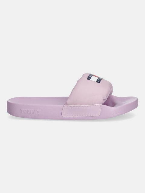 Tommy Jeans klapki TJW COMFY POOL SLIDE damskie kolor różowy EN0EN02854 - zdjęcie produktu nr 2