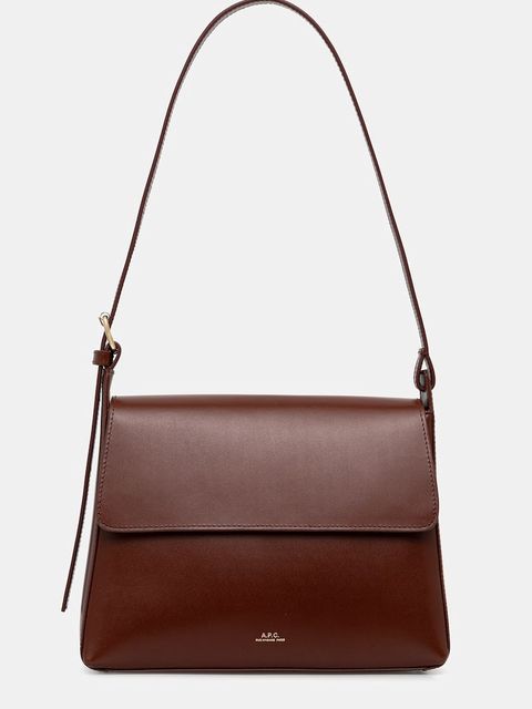 A.P.C. torebka skórzana sac virginie flap - zdjęcie produktu nr 1