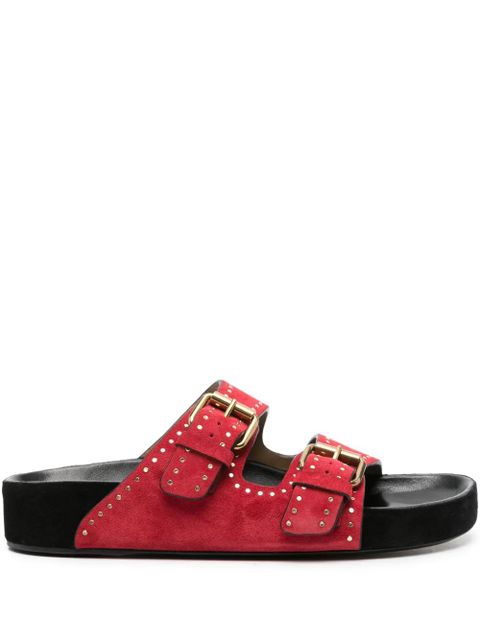 ISABEL MARANT Lennyo suede sandals - Red - zdjęcie produktu nr 1