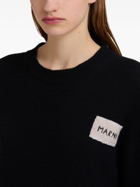 Marni cashmere balloon-sleeve sweater - Black