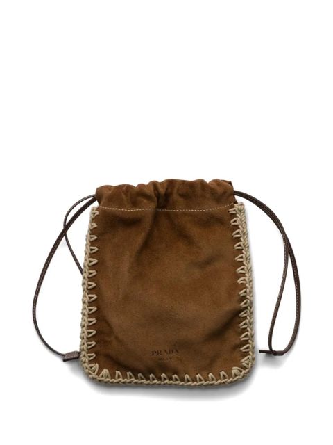 Prada suede smartphone case - Brown - zdjęcie produktu nr 1