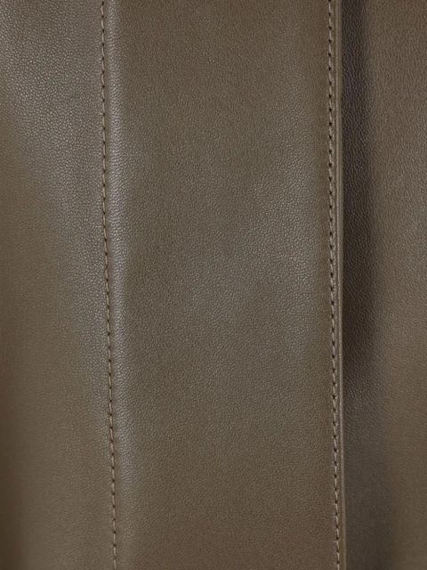 LOEWE belted leather jacket - Green