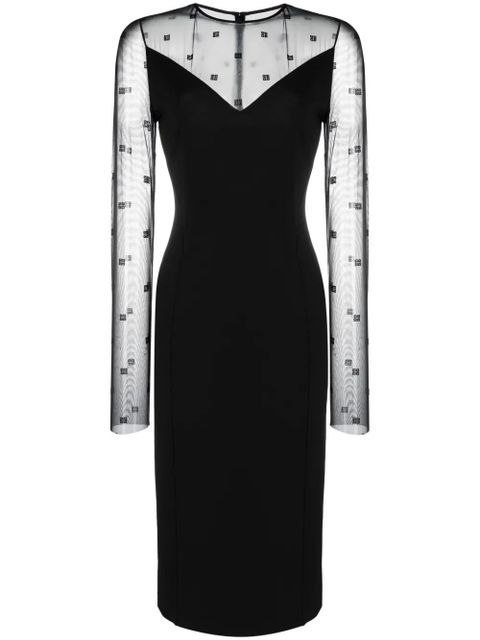 Givenchy logo-jacquard midi dress - Black - zdjęcie produktu nr 1