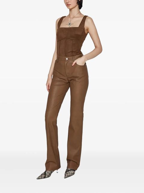 MISBHV logo-button trousers - Brown - zdjęcie produktu nr 2
