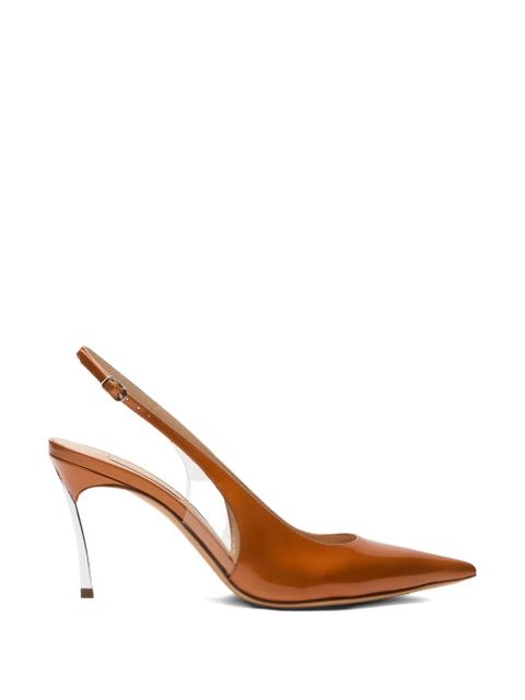 Casadei Superblade slingback pumps - Brown - zdjęcie produktu nr 1