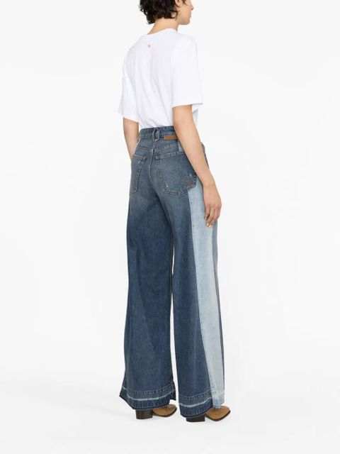 Victoria Beckham slogan-print organic cotton T-shirt - White