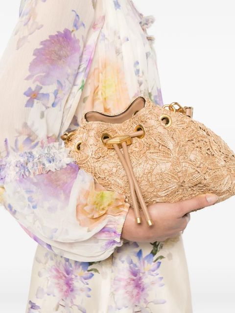 Jimmy Choo Chin flower-raffia tote bag - Neutrals - zdjęcie produktu nr 2